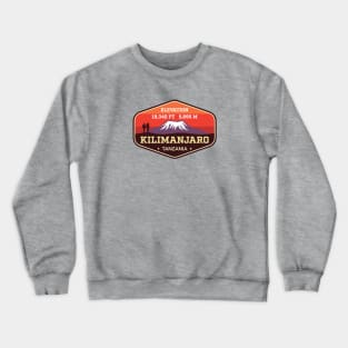 Mount Kilimanjaro - Tanzania - Highest Peak in Africa - Climbing Badge Crewneck Sweatshirt